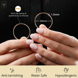 1.5MM Endless Hoops in 14K Yellow Gold