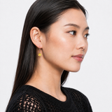 8mm Round Gemstone Drop Earrings in 10K Gold