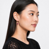 8mm Round Gemstone Drop Earrings in 10K Gold