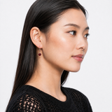 8mm Round Gemstone Drop Earrings in 10K Gold