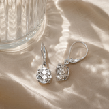 8mm Round Gemstone Drop Earrings in 10K Gold