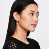 8mm Round Gemstone Drop Earrings in 10K Gold
