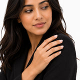 1MM Thin  Ring in Solid 14K in White Gold
