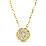 Solitaire Diamond Pendant Necklace in 10K Gold