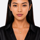 Solitaire Diamond Pendant Necklace in 10K Gold