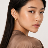 Chunky Polished Round Hoops in 14K Gold Plated