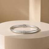 7 Inch Classic Silver Bangle Bracelet  in 925 Silver
