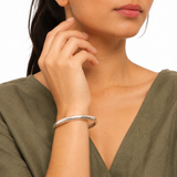 7 Inch Classic Silver Bangle Bracelet  in 925 Silver