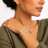 7 Inch Classic Silver Bangle Bracelet  in 925 Silver