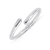 7 Inch Hinged Bypass Bangle in 925 Silver