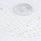 Golden Dew Trio Lab Diamond Necklace in 10k Gold
