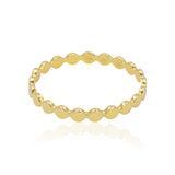 Sol Disc Eternity Band in 10k Gold