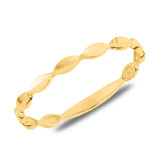 Nova Mirror Cut Band in 14k Gold