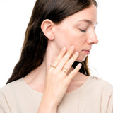Nova Mirror Cut Band in 14k Gold