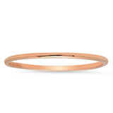 1 MM Thin Ring in Solid 14K in Rose Gold