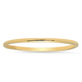 1MM Thin  Ring in Solid 14K in  Yellow Gold