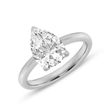 1.7 Carat Pear Solitaire Cubic Zirconia Engagement Ring in 14k Gold