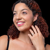 3 Carat Oval Solitaire Cubic Zirconia Engagement Ring in 14k Gold