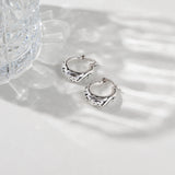 Filigree Hoop Earrings in 925 Silver