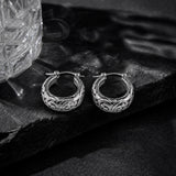 Filigree Hoop Earrings in 925 Silver