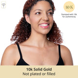 Golden Dew Lab Diamond Multi Station Necklace in 10k Gold