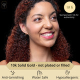 Bold 3mm Click-Top Hoops in 10k Gold