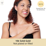 Golden Dew Lab Diamond Multi Station Bracelet in 10k Yellow Gold