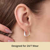 Balance Two-Tone Hoops in 14k Gold