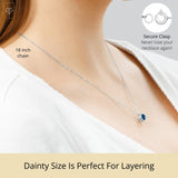 Solitaire Bezel Set Gemstone Pendant in 14k Gold