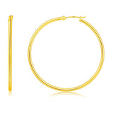 2MM Tube Classic Hoops in 14K Gold