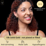 Bold 3mm Click-Top Hoops in 10k Gold