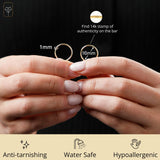 1MM Tube Endless Hoops in 14K Yellow Gold