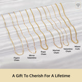 Siena 2.3mm Two-Tone Mariner Chain in 14k Gold
