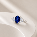 Classic Oval Halo Ring in 10K Gold