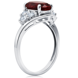 Classic Oval Halo Ring in 10K Gold