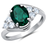 Classic Oval Halo Ring in 10K Gold