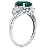 Classic Oval Halo Ring in 10K Gold