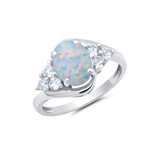 Classic Oval Halo Ring in 10K Gold