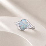 Classic Oval Halo Ring in 10K Gold