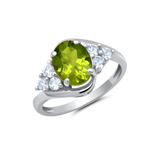 Classic Oval Halo Ring in 10K Gold