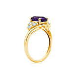 Classic Oval Halo Ring in 10K Gold