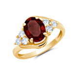 Classic Oval Halo Ring in 10K Gold