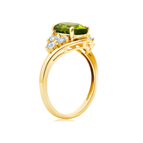 Classic Oval Halo Ring in 10K Gold