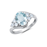 Classic Oval Halo Ring in 10K Gold