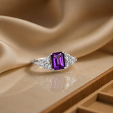 Classic Emerald Cut Ring in 10K Gold