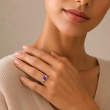 Classic Emerald Cut Ring in 10K Gold