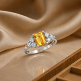 Classic Emerald Cut Ring in 10K Gold