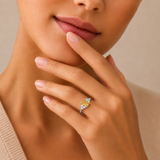 Classic Emerald Cut Ring in 10K Gold