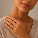 Classic Emerald Cut Ring in 10K Gold