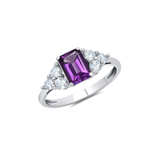 Classic Emerald Cut Ring in 10K Gold